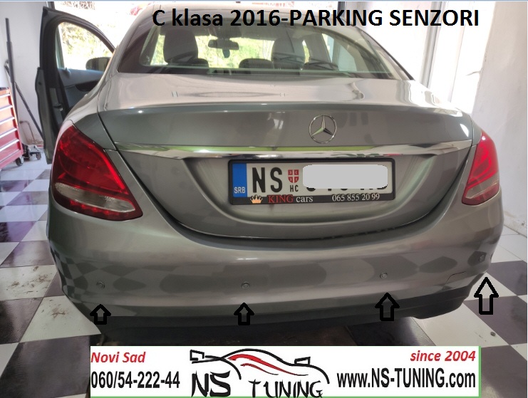mercedes c w205 2015 2016 ugradnja parking senzori u boji auta novi sad ns tuning